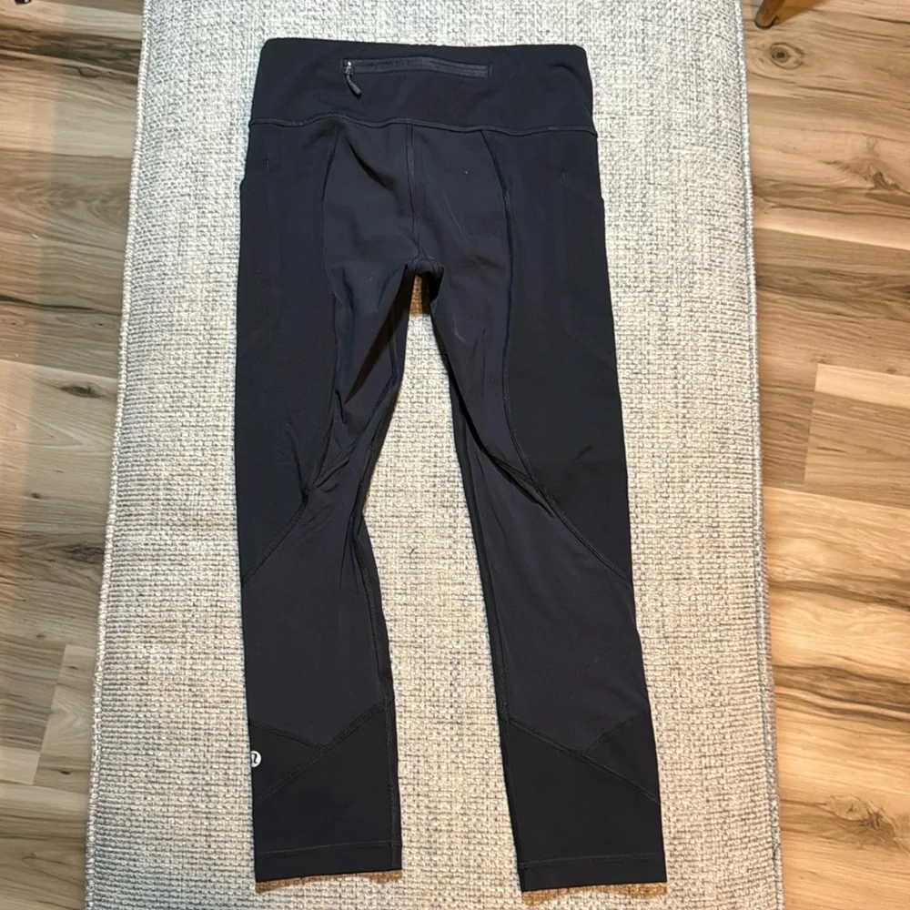 6. Lululemon Pace Rival Crop‎ 22” Luxtreme Black sz4